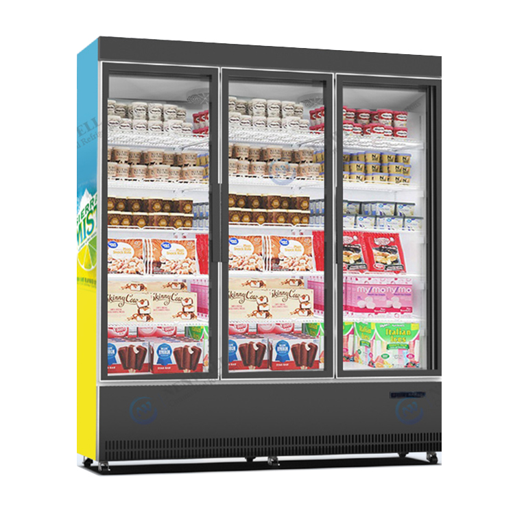 display freezer 3 sections